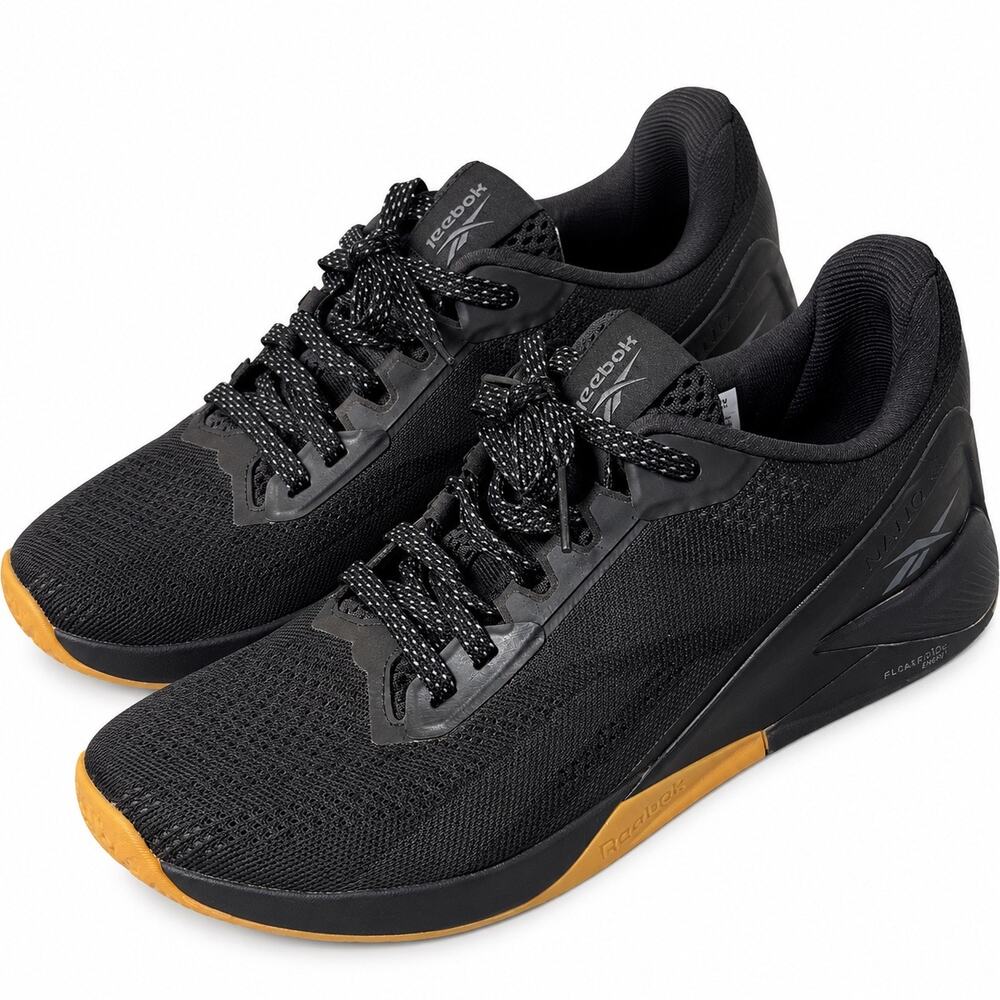 Reebok Nano X1 Men’s Training Shoes Black Gum Sole CrossFit Sneakers Size 10.5